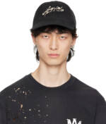 AMIRI Black Baroque Logo Dad Cap