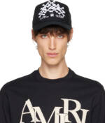 AMIRI Black Bones Stacked Trucker Cap