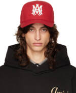 AMIRI Red Full Canvas 'MA' Cap