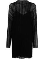 ANINE BING Clare Minikleid mit Sheer-Effekt - Schwarz