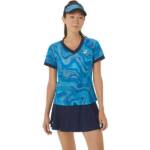 ASICS Damen Shirt WOMEN MATCH GRAPHIC SS TOP