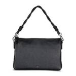 Abro Crossbody Bags - Umhängetasche Twofold aus Leder - Gr. unisize - in Schwarz - für Damen