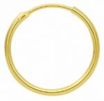 Adelia's Paar Creolen Damen Goldschmuck 1 Paar 585 Gold Ohrringe / Creolen Ø 20 mm, 585 Gold Goldschmuck für Damen