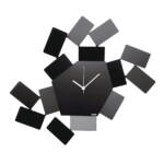 Alessi - La Stanza dello scirocco Wanduhr, schwarz