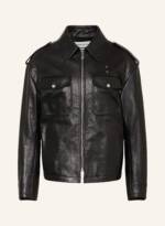 Alexander Mcqueen Lederjacke schwarz