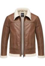 Amaci&Sons Lederjacke OATMAN Lederjacke Herren gefüllte Fell Lederjacke