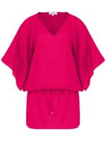 Amir Slama Mini-Strandkleid mit V-Ausschnitt - Rosa