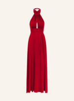 Apart Langes Satin Kleid rot