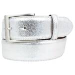 BELTINGER Ledergürtel Herren-Gürtel Metall-Optik Echt Leder 4 cm - Leder-Gürtel Metallic-Loo (1-St)