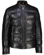 BOSS Lederjacke Herren Lederjacke JOBEAR Regular Fit