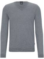 BOSS Pullover mit V-Ausschnitt - Grau