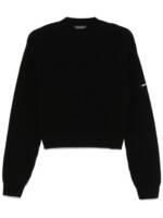 Balenciaga Cropped-Pullover mit Patch - Schwarz