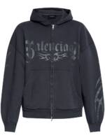 Balenciaga Hoodie mit Print - Grau