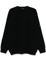 Balenciaga Pullover mit gummiertem Logo - Schwarz