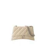 Balenciaga Shopper - Crush Chain Hobo Bag - Leather - Taupe - Gr. unisize - in Beige - für Damen