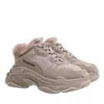 Balenciaga Sneakers - Triple S Sneakers Fake Fur - Gr. 41 (EU) - in Beige - für Damen