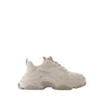 Balenciaga Sneakers - Triple S Sneakers - Leather - Beige - Gr. 35 (EU) - in Grau - für Damen