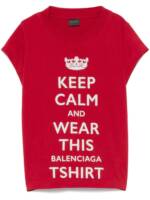 Balenciaga T-Shirt mit Slogan-Print - Rot