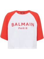 Balmain T-Shirt mit Logo-Print - Weiß