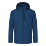 Blue Wave Softshelljacke Herren Jacke Marlon mit leichter Wattierung und abnehmbarer Kapuze