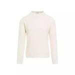 Bottega Veneta - Dove White Cotton Sweater - Größe L - weiß