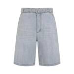 Bottega Veneta - Light Bleach Blue Cotton Denim Shorts - Größe 48 - blue