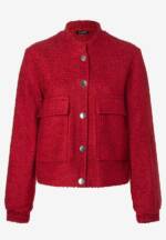 Bouclé-Blouson, rot, Herbst-Kollektion