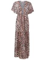 Brigitte Strandkleid mit Leoparden-Print - Braun