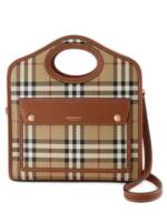 Burberry Crossbody Bags - Mini Pocket - Canvas - Brown - Gr. unisize - in Beige - für Damen