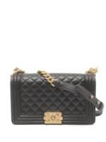 CHANEL Pre-Owned 2018-2019 Boy Chanel Schultertasche - Schwarz