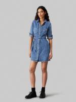 Calvin Klein Jeans Jeanskleid "BELTED SHIRT DRESS", mit Logopatch