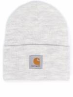 Carhartt WIP Strickmütze mit Logo-Patch - Grau