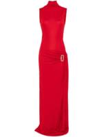 Casablanca Drapiertes Maxikleid - Rot