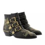 Chloé Boots & Stiefeletten - Susanna Leather Studs Boots - Gr. 38 (EU) - in Schwarz - für Damen