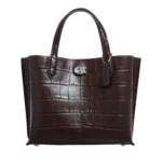 Coach Tote - Embossed Croc Willow Tote 24 - Gr. unisize - in Braun - für Damen