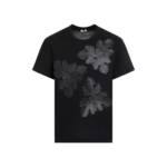 Comme des Garcons - Black Printed Leaf T-Shirt - Größe L - black