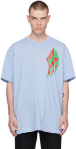 Comme des Garçons Homme Plus Blue Graphic T-Shirt