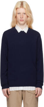 Comme des Garçons Shirt Navy Crewneck Sweater