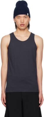 Comme des Garçons Shirt Navy Scoop Neck Tank Top