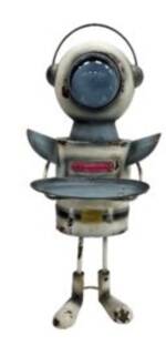 Deko Figur Robot Gottlieb 74cm