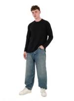 Denim Distriqt Relax-fit-Jeans Herren Baggy Jeans, Baggy Fit, HIP-HOP Jeans 16880 Blau W31/L32