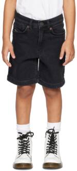 Diesel Kids Black D-Macs-Sh-J Denim Shorts