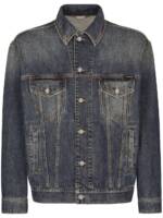 Dolce & Gabbana Jeansjacke im Distressed-Look - Blau