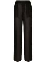 Dolce & Gabbana Klassische Leinenhose - Schwarz