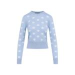 Dolce&Gabbana - Light Blue Virgin Wool Pullover Logo - Größe 40 - blau