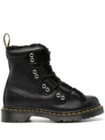 Dr. Martens Stiefel mit Faux-Fur-Besatz - Schwarz