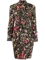 ETRO Hemdkleid mit Blumen-Print - Schwarz