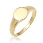 Elli Ringe - Ring Siegelring Royal Geo Basic Stilvoll 375 Gelbg - Gr. 52 MM - in Gold - für Damen