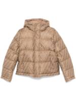 FENDI Gefütterte Jacke mit FF-Print - Braun