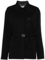 FENDI Jacke mit Gürtel - Schwarz